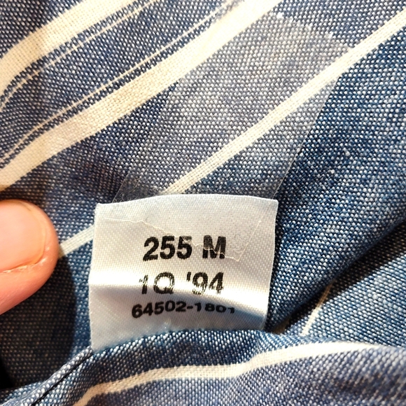 Dockers Men's Blue & White Short-Sleeve Button-Down Size M 100% Cotton Lot of 2 - Picture 14 of 16